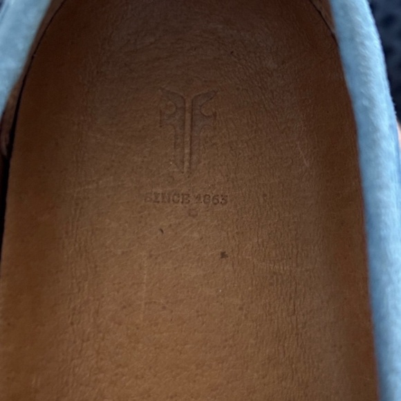 Frye Womens Size 7 Camile Suede Leather Slip On Casual Blue Loafer main image 5